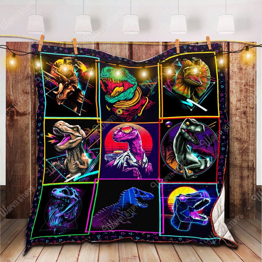 3D Dinosaurs Collection Quilt Blanket Kp244 Dhc1312629Dd