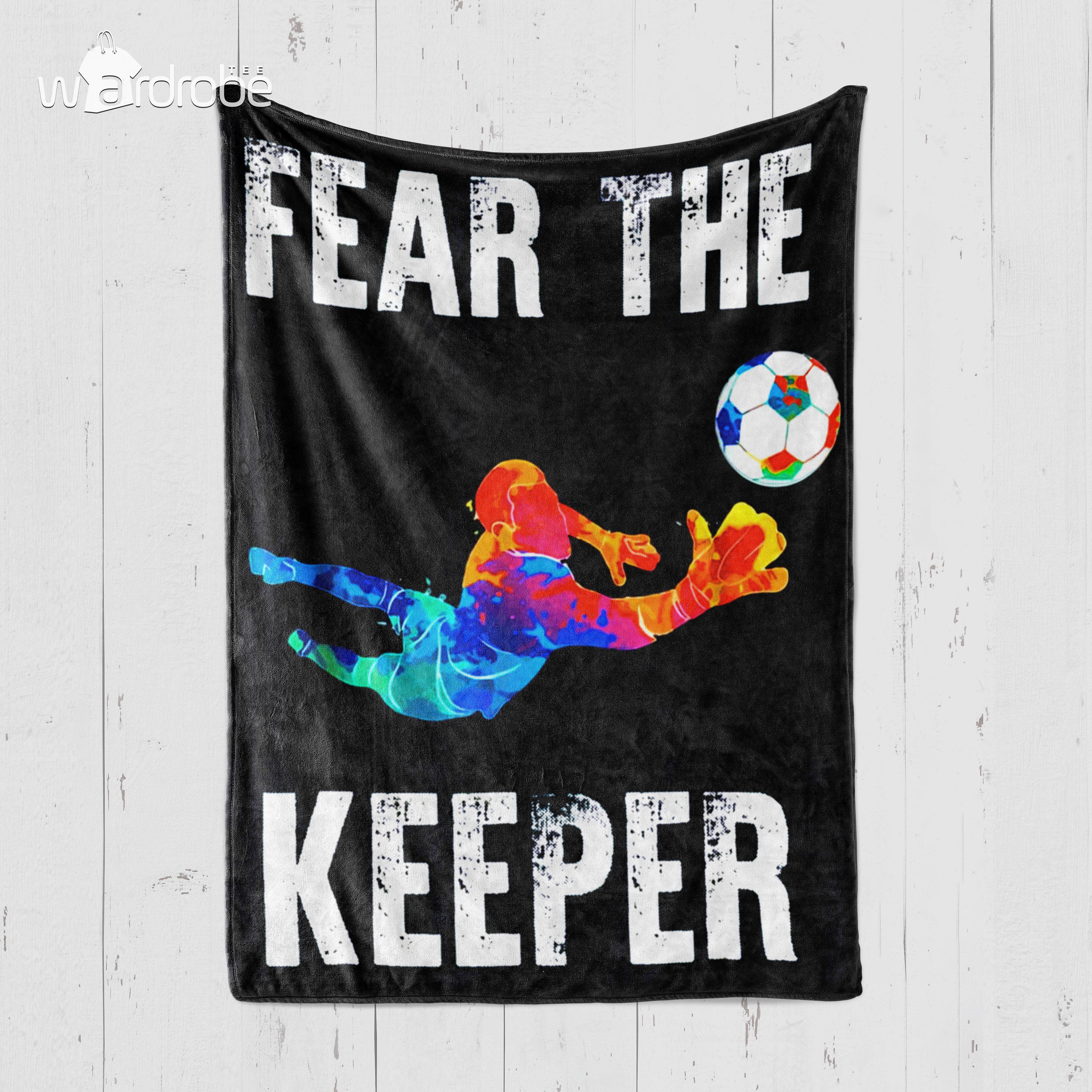 Custom Blanket Soccer Fear The Keeper Blanket