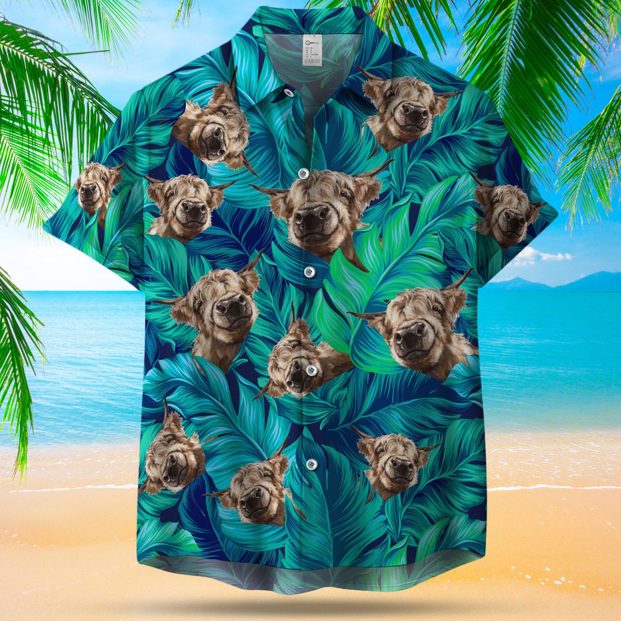 Brown Cow In The Jungle Hawaii Shirt Ha90424