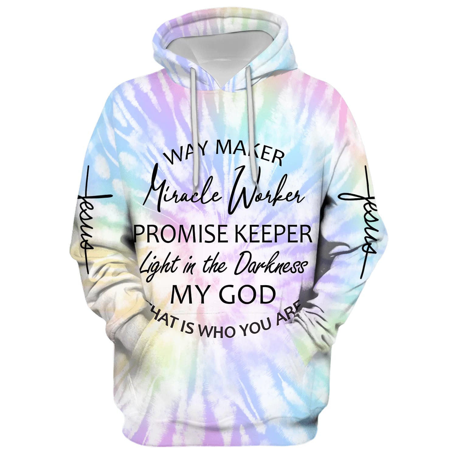 Way Maker Miracle Worker Promise Keeper Light In The Darkness My God Hoodie  Men & Women Christian Hoodie  3D Printed Hoodie