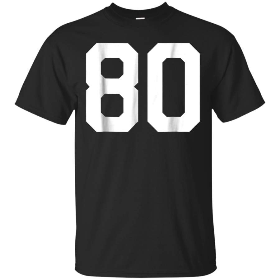 AGR 80 Sports Jersey Number T-Shirt for Team Fan Player Coach