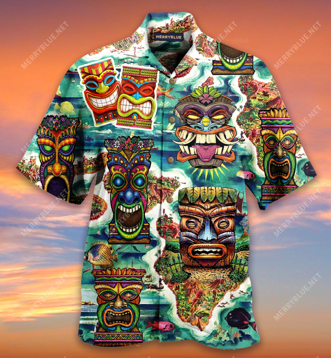 Keep Saying Aloha Tiki Hawaiian Unisex Shirt Ha31574