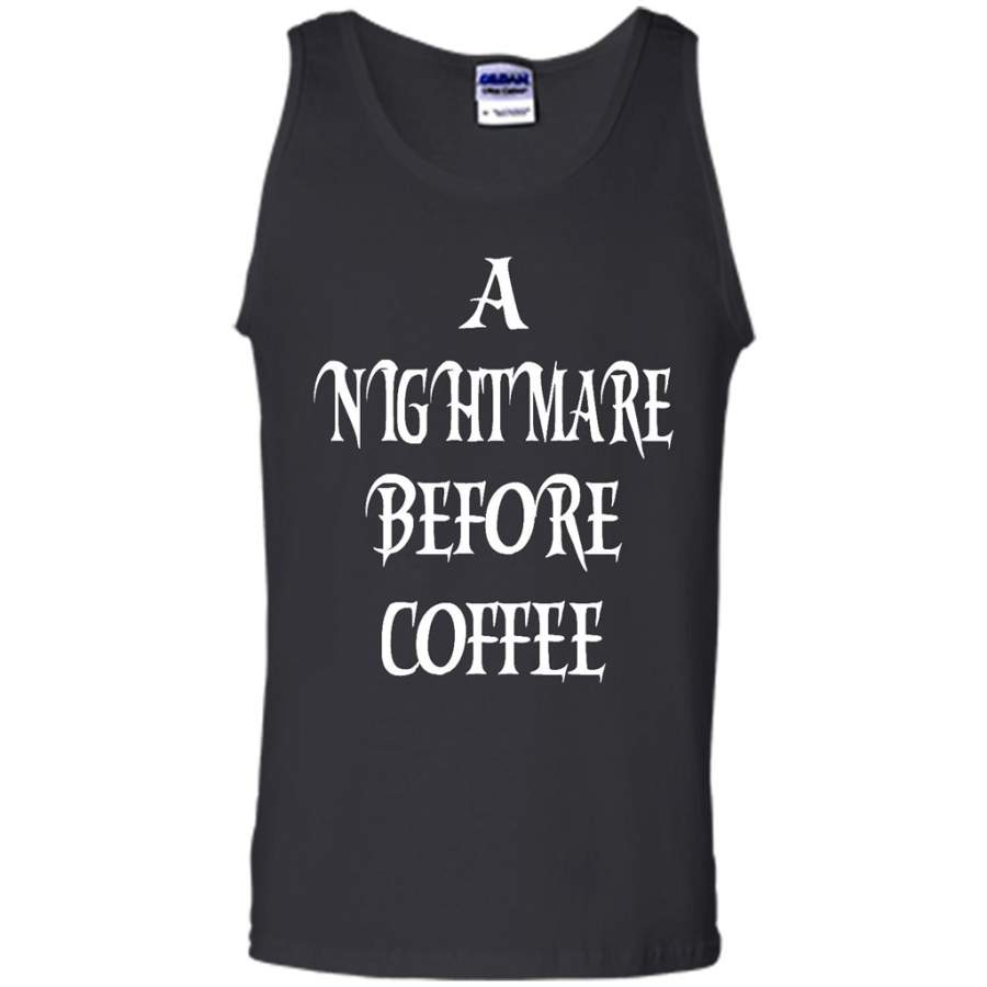 A Nightmare Before Coffee – Canvas Unisex Tank