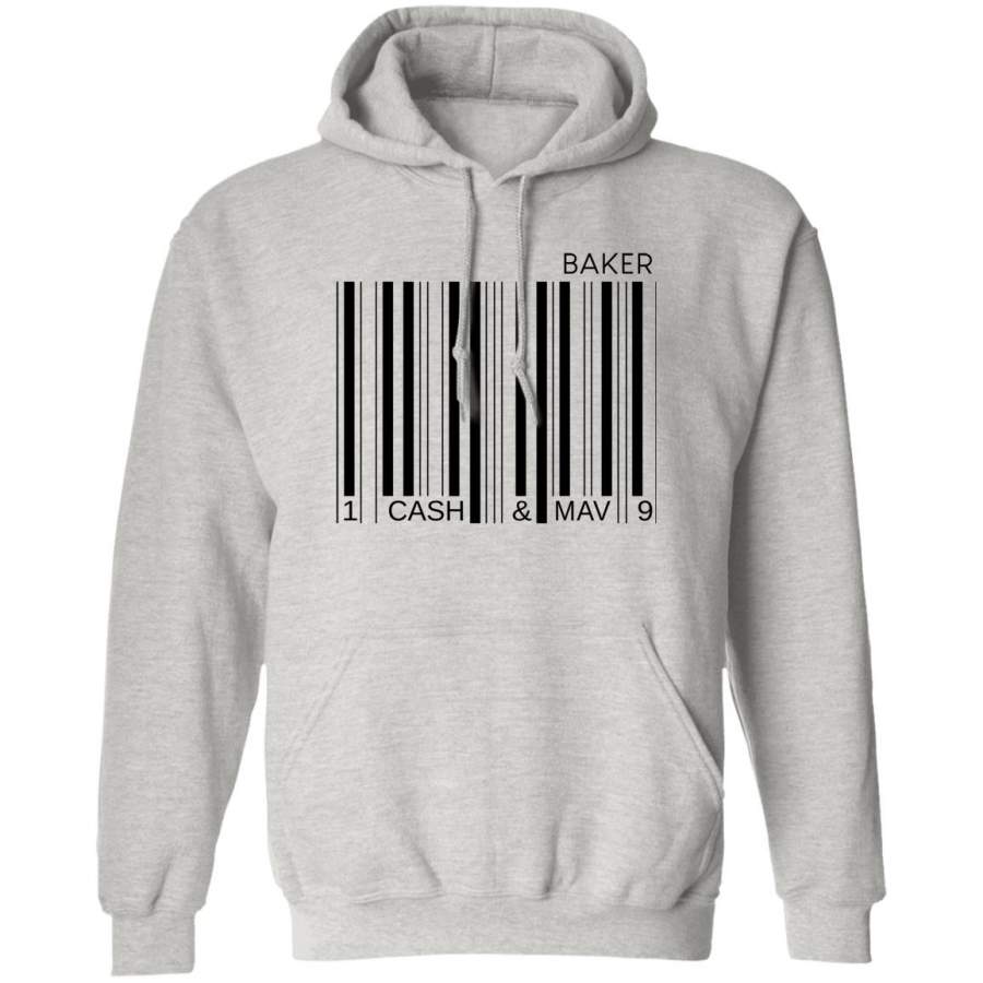 Cash and maverick merch baker barcode t shirt white – Tmerch Store