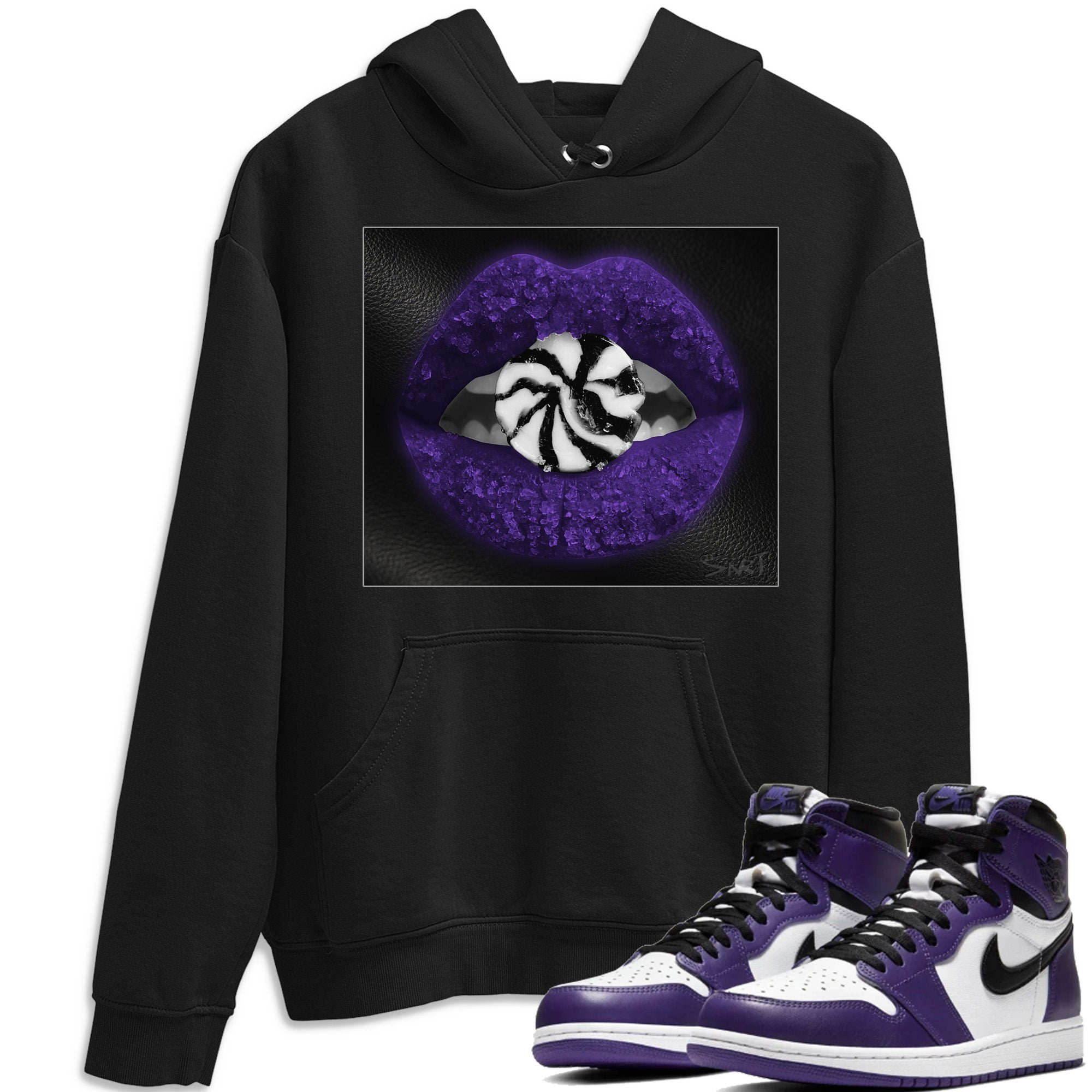 Lips Candy Hoodie – Air Jordan 1 Court Purple