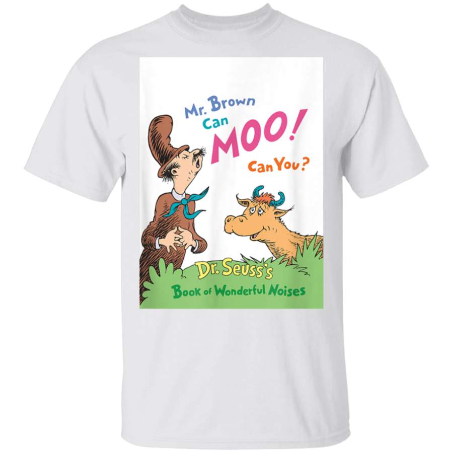 Dr Seuss Mr Brown Can Moo Book Cover Tshirt