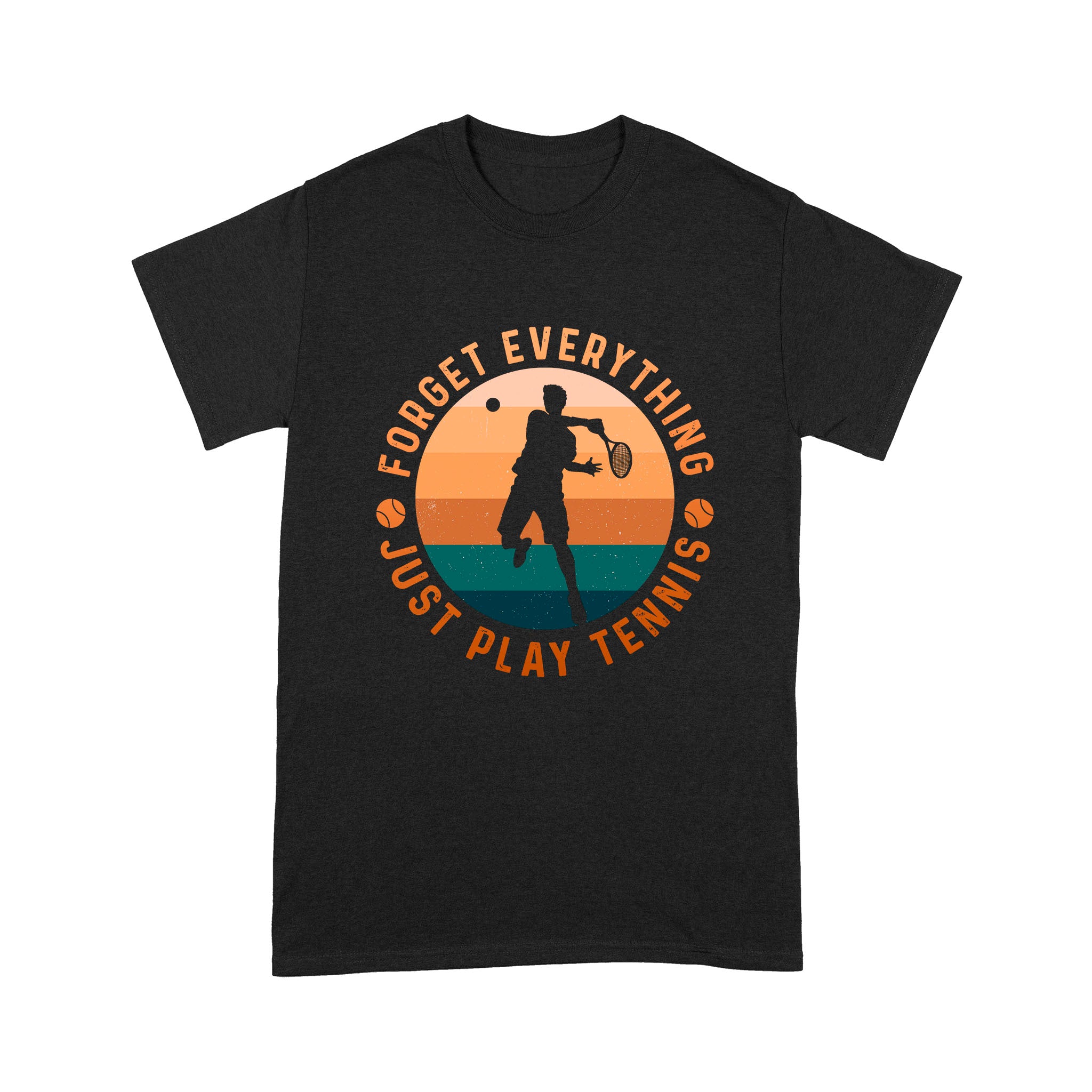 Forget Everything Just Play Tennis Men Vintage Retro – Premium T-shirt