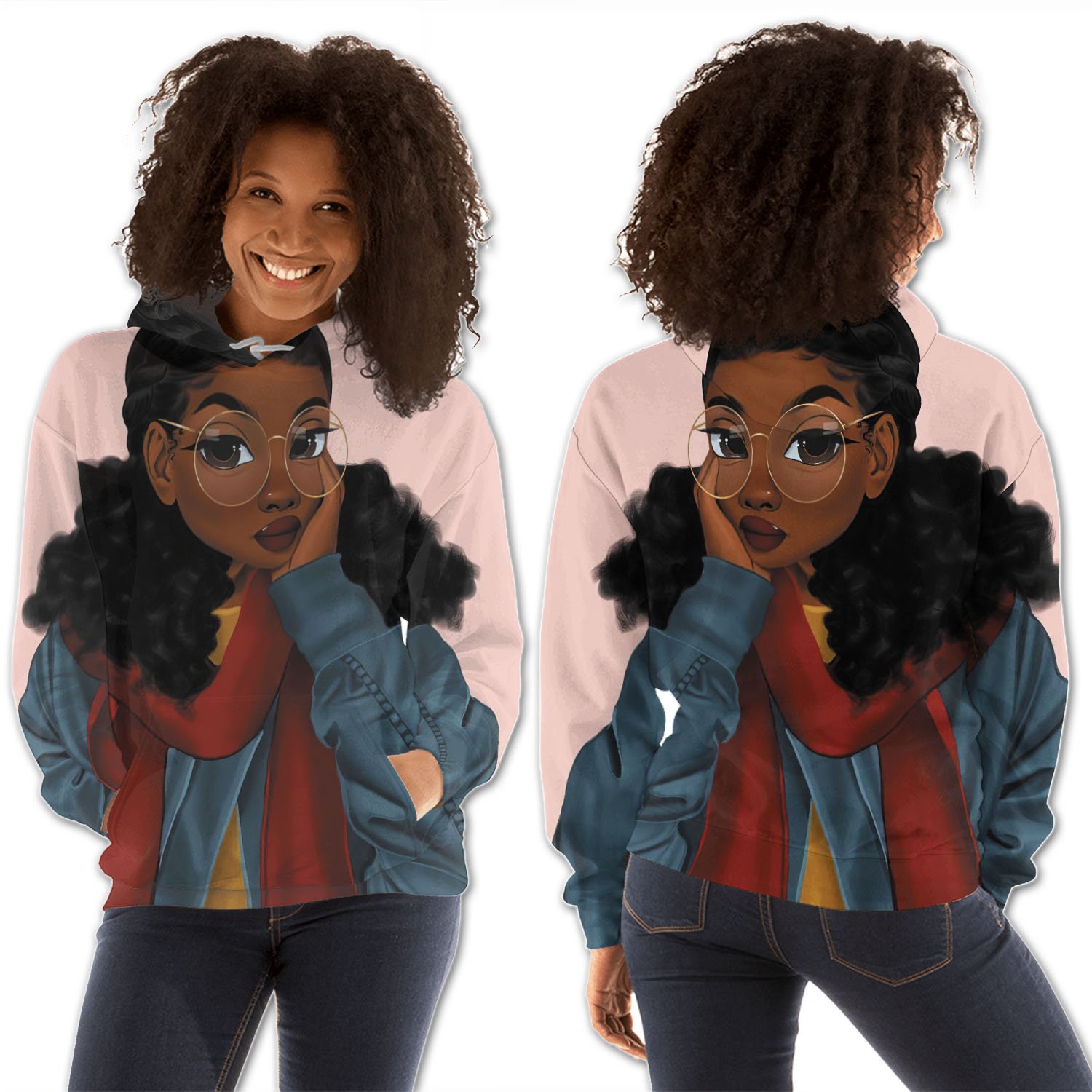 African American Hoodies Pretty Black Girl Black History Shirt