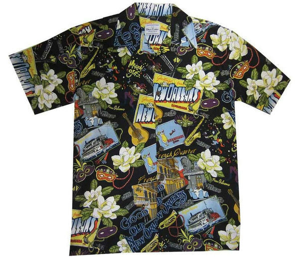 Guitar Flower Cruise Mardi Gras Hawaiian Shirt Gift Ha50527