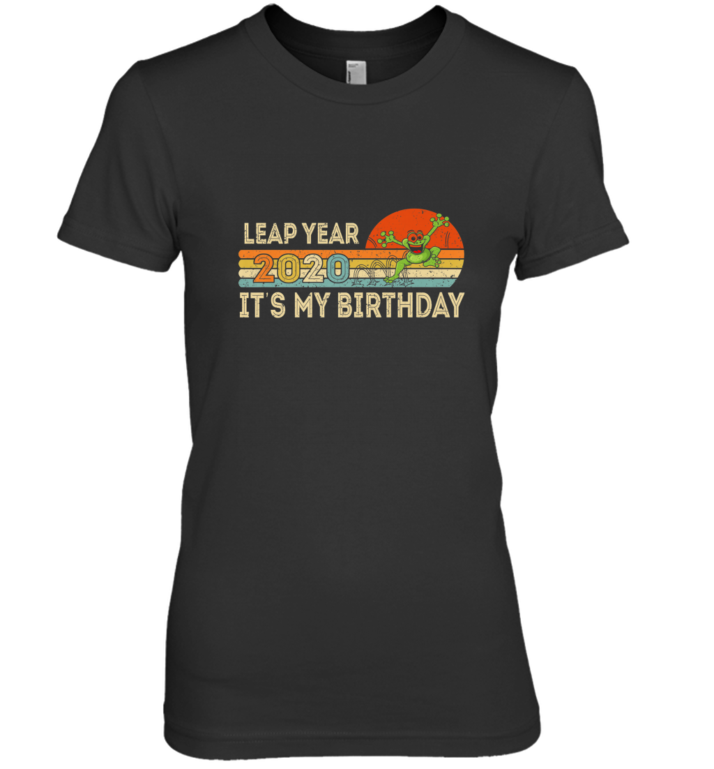 Vintage Lucky Leap Year 2020 February 29th Birthday Women’s Premium T-Shirt