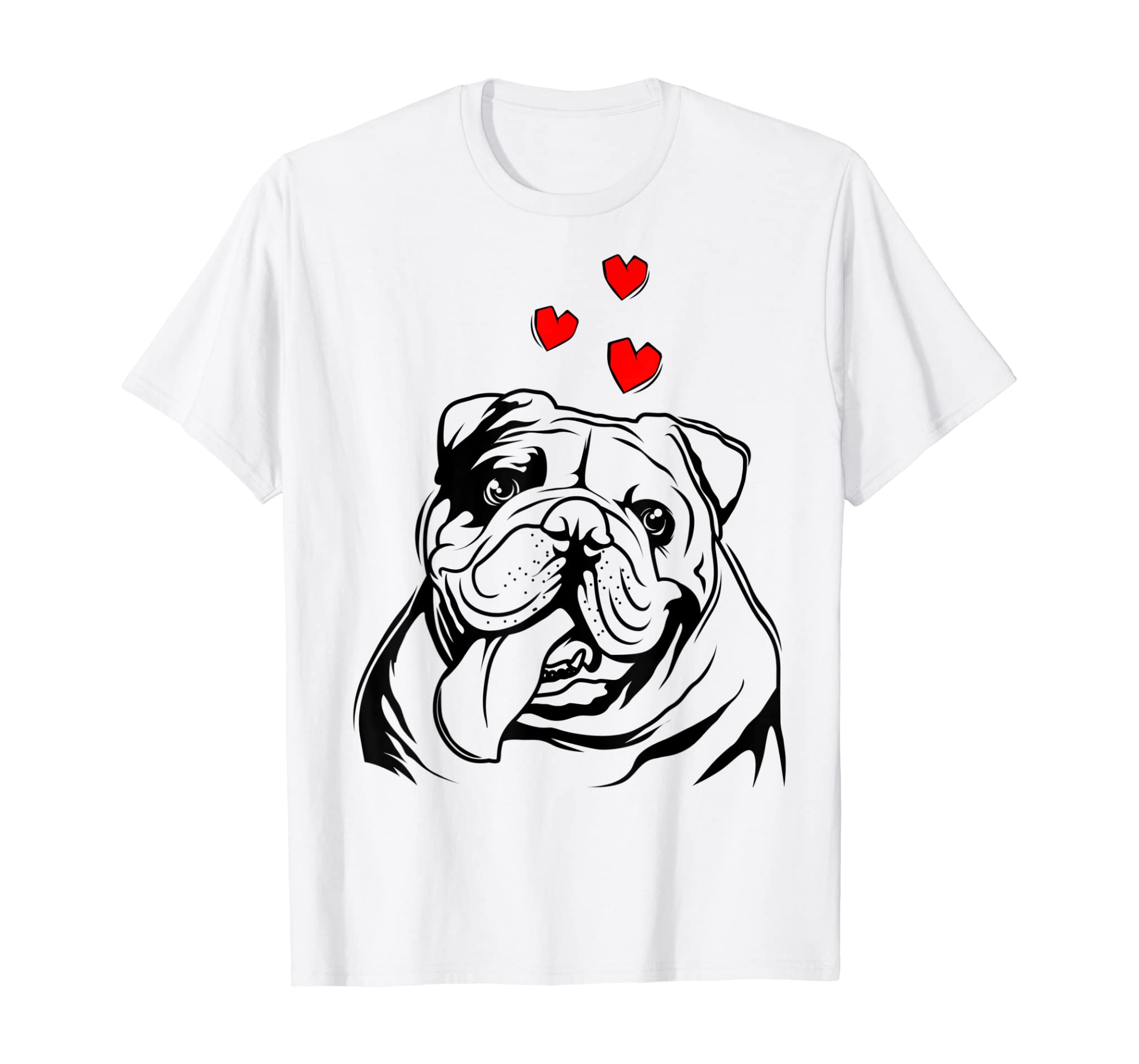 English Bulldog Love Cute Bully Dog Mom Funny Womens Gift T-Shirt