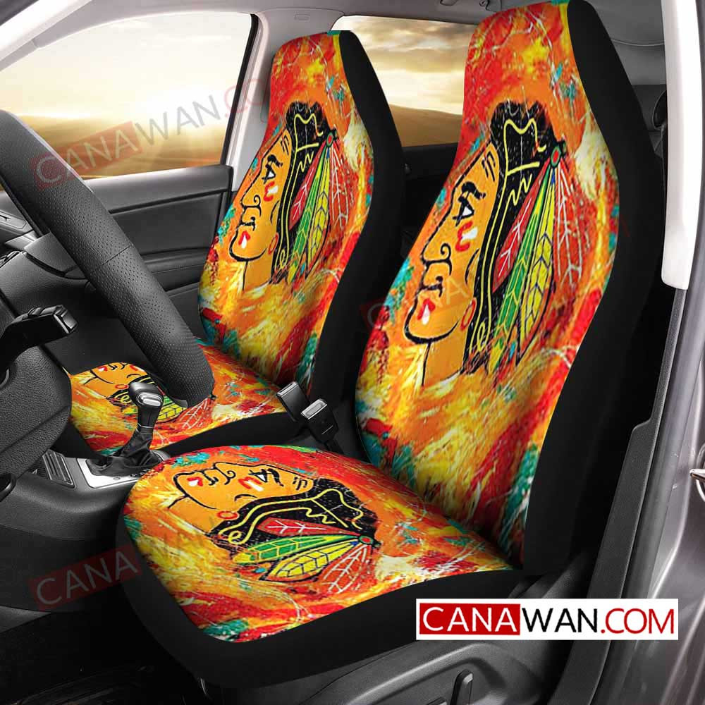 Chicago Blackhawks Style341 3D Customized Personalized Car Seat Cover