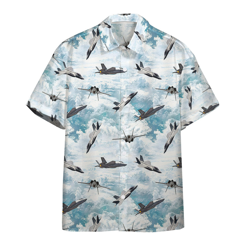 Gearhumans Lightning Ii Aircraft Sky Custom Hawaiian Shirt Ha104778