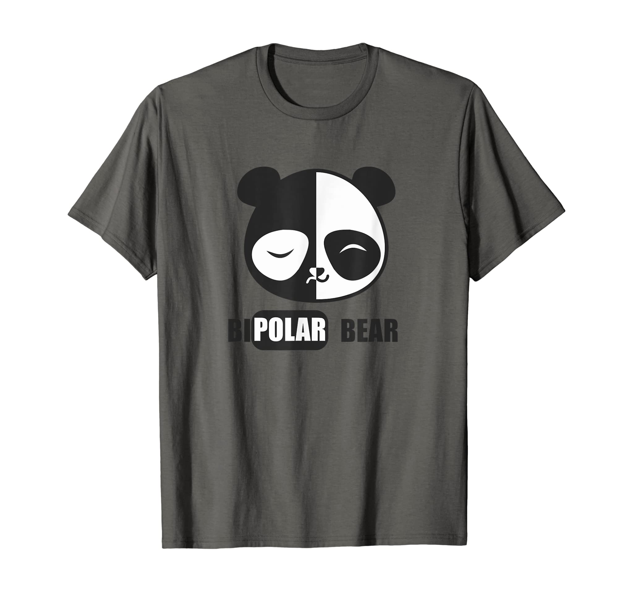 Funny Bipolar Panda Polar Bear Tshirt Manic Depressive Tee