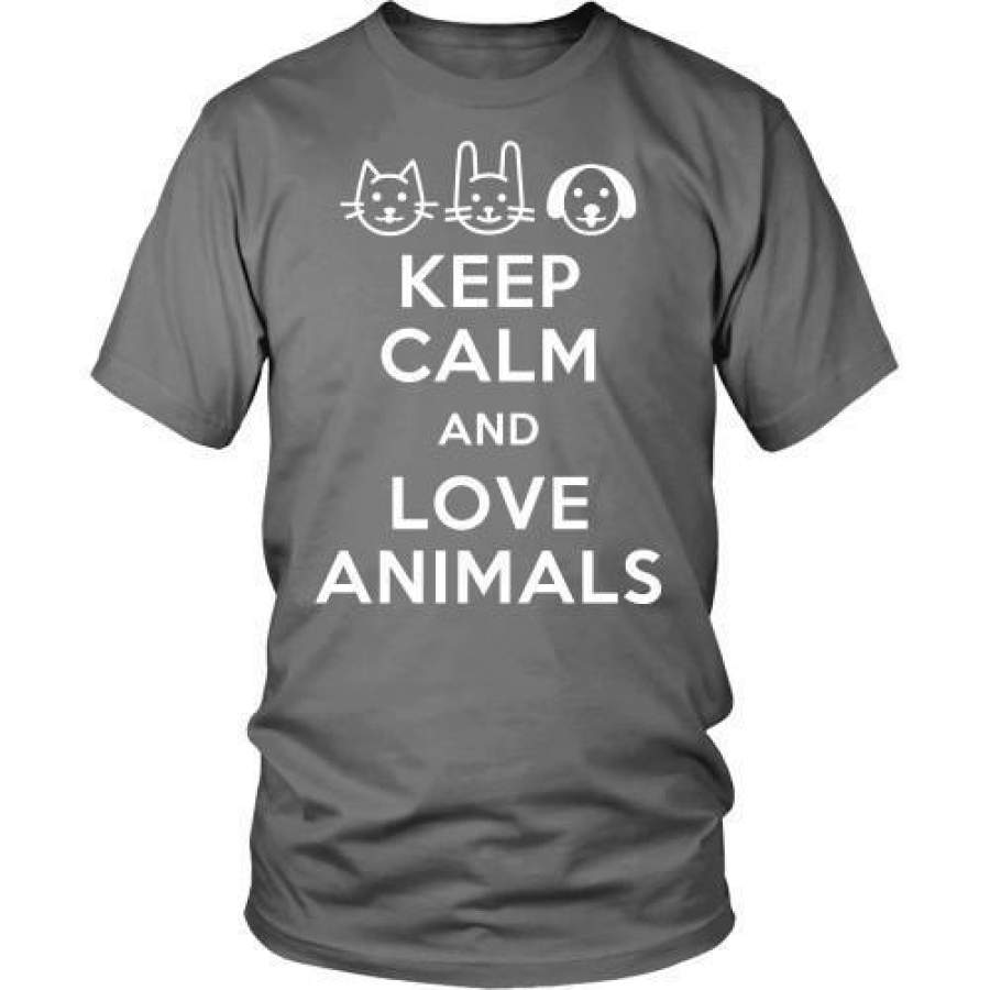 Vet Tech T Shirt – Keep calm and Love animals