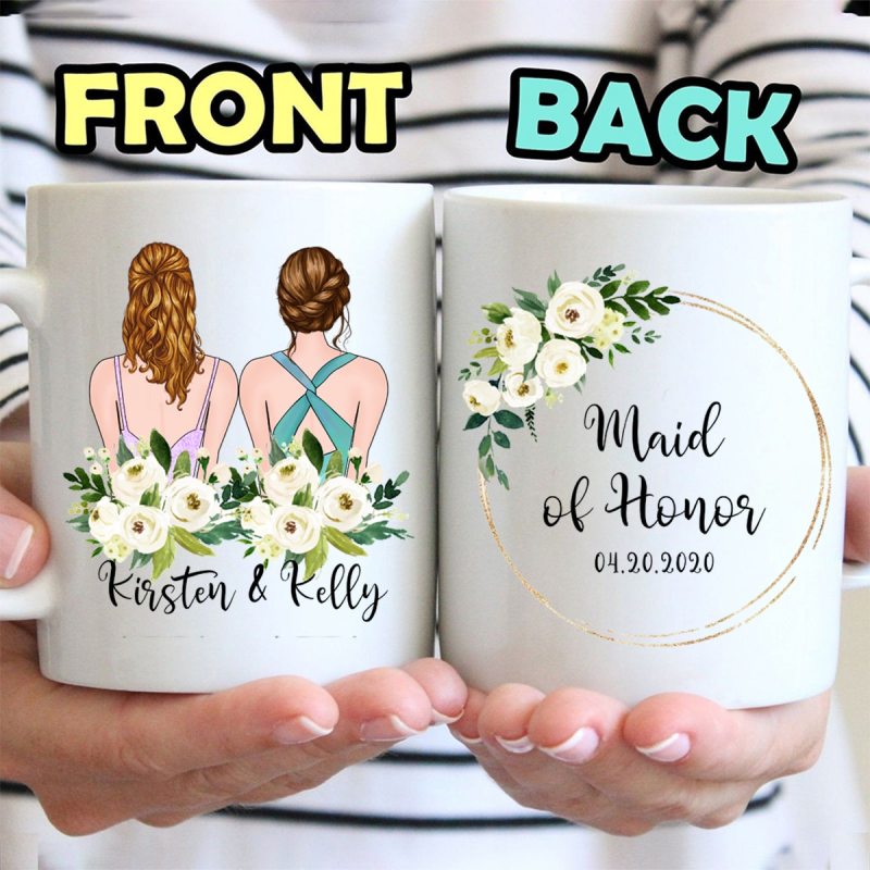 Personalized Maid Of Honor Mug – Will You Be My Maid Of Honor Custom Coffee Mug