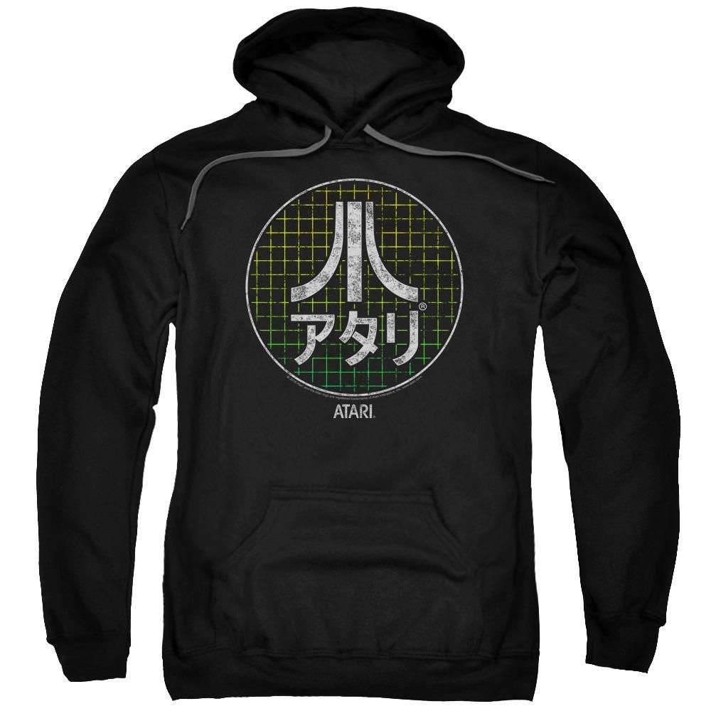 Atari Japanese Grid Logo Black Hood shirt