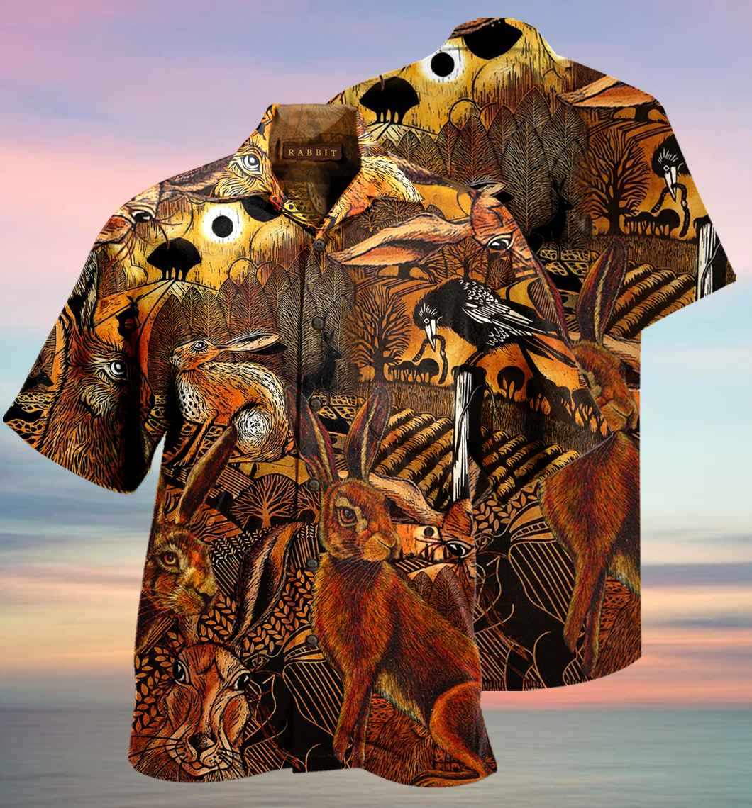 Spooky Hares On The Fields Hawaii Shirt Ha61565