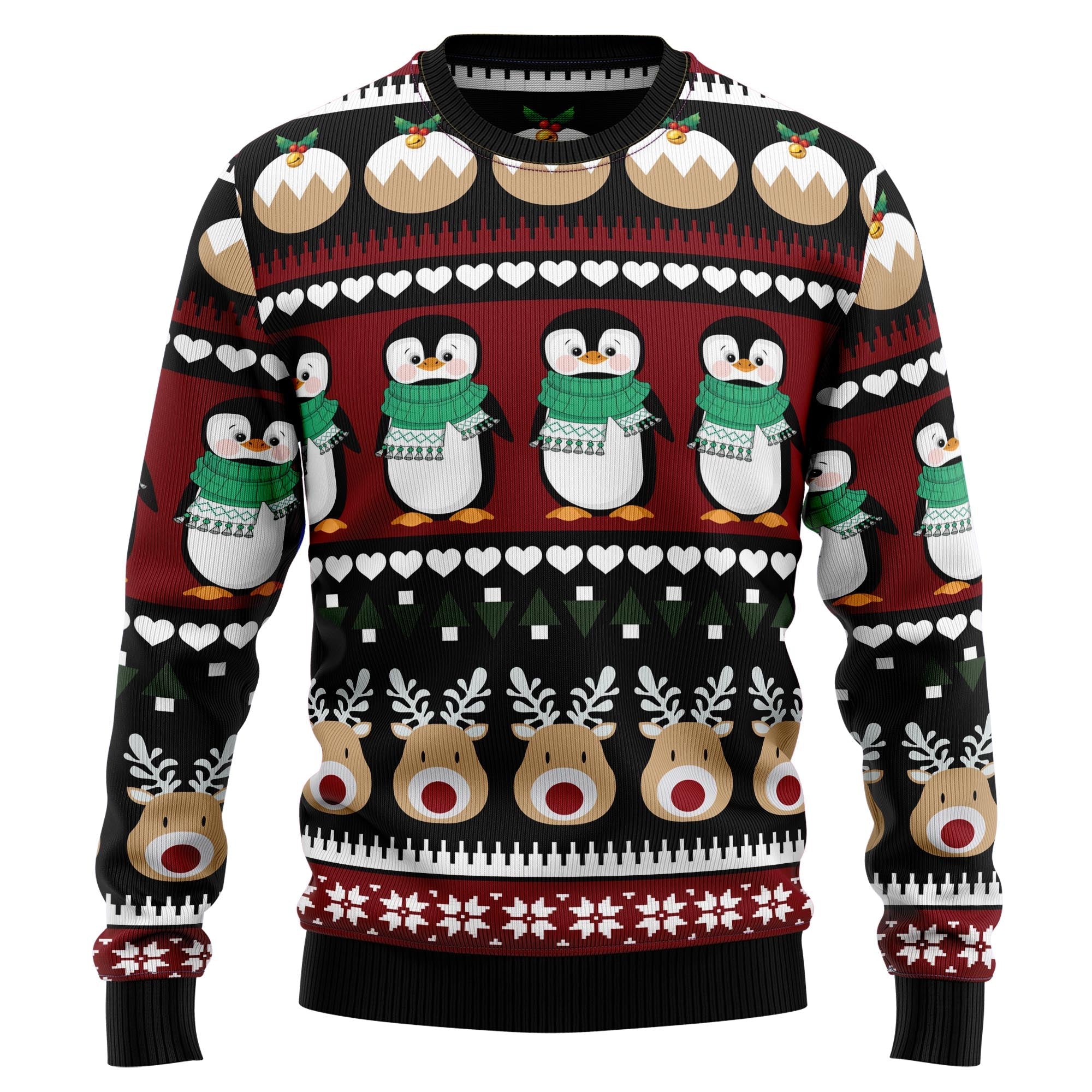 Penguin Group Ugly Christmas Sweater – Christmas Crewneck Sweater