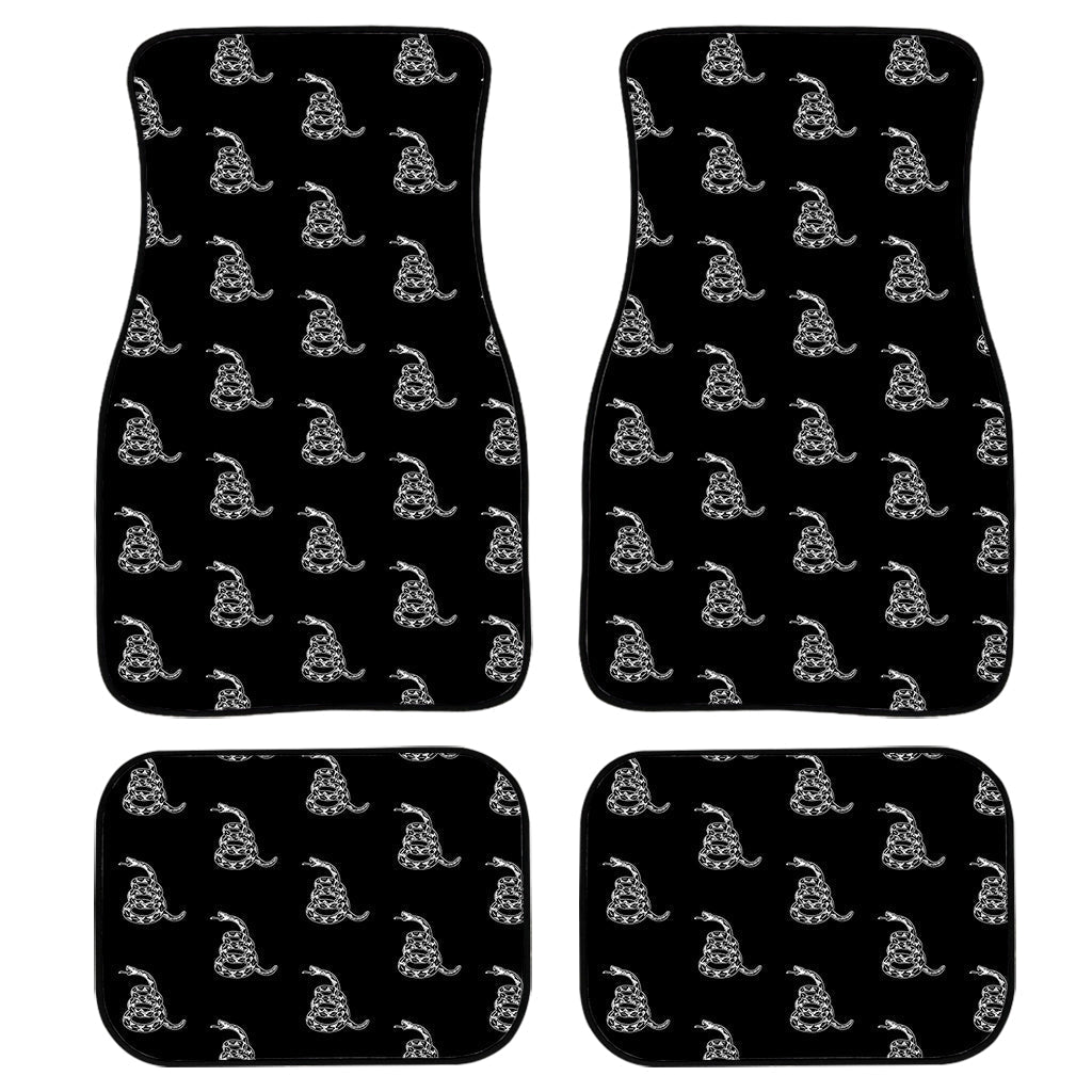 Gadsden Flag Pattern Print Front And Back Car Floor Mats, Front Car Mat