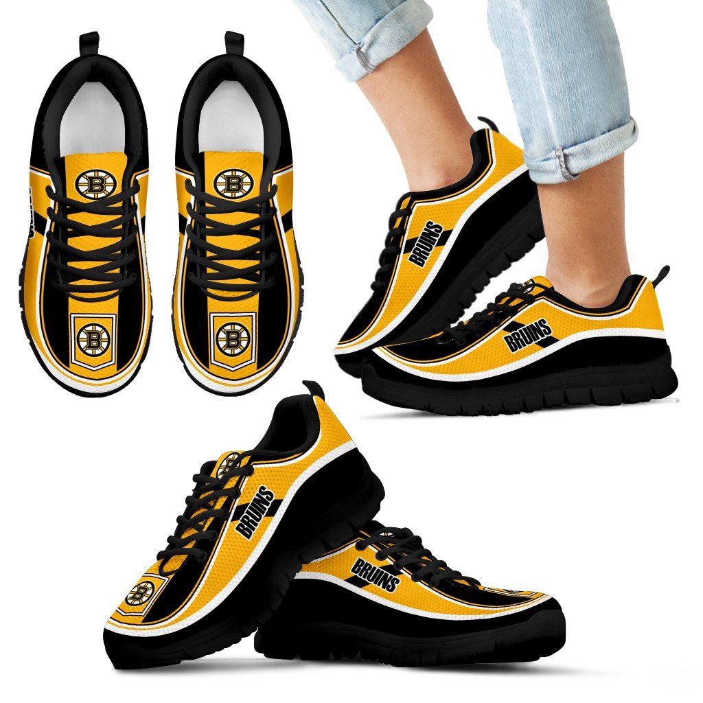 Simple Color Flag Boston Bruins Sneakers