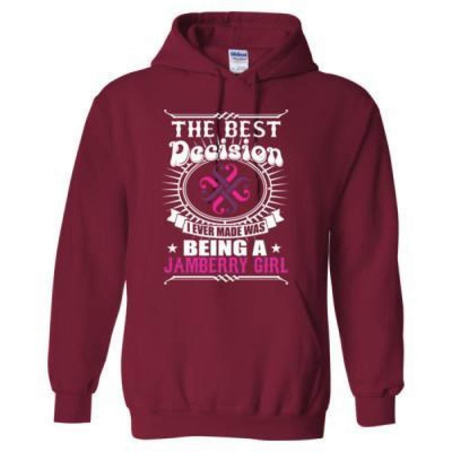 AGR The Best Decision Being A Jamberry Girl – Heavy Blend™ Hooded Sweatshirt