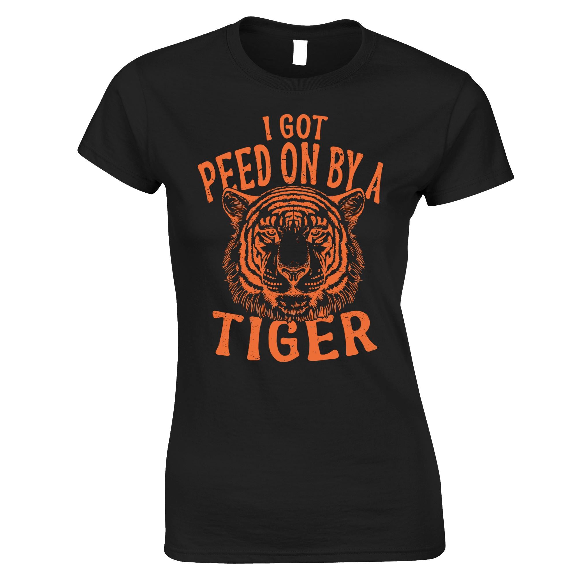 Exotic Womens T Shirt I Got Peed On By A Tiger King