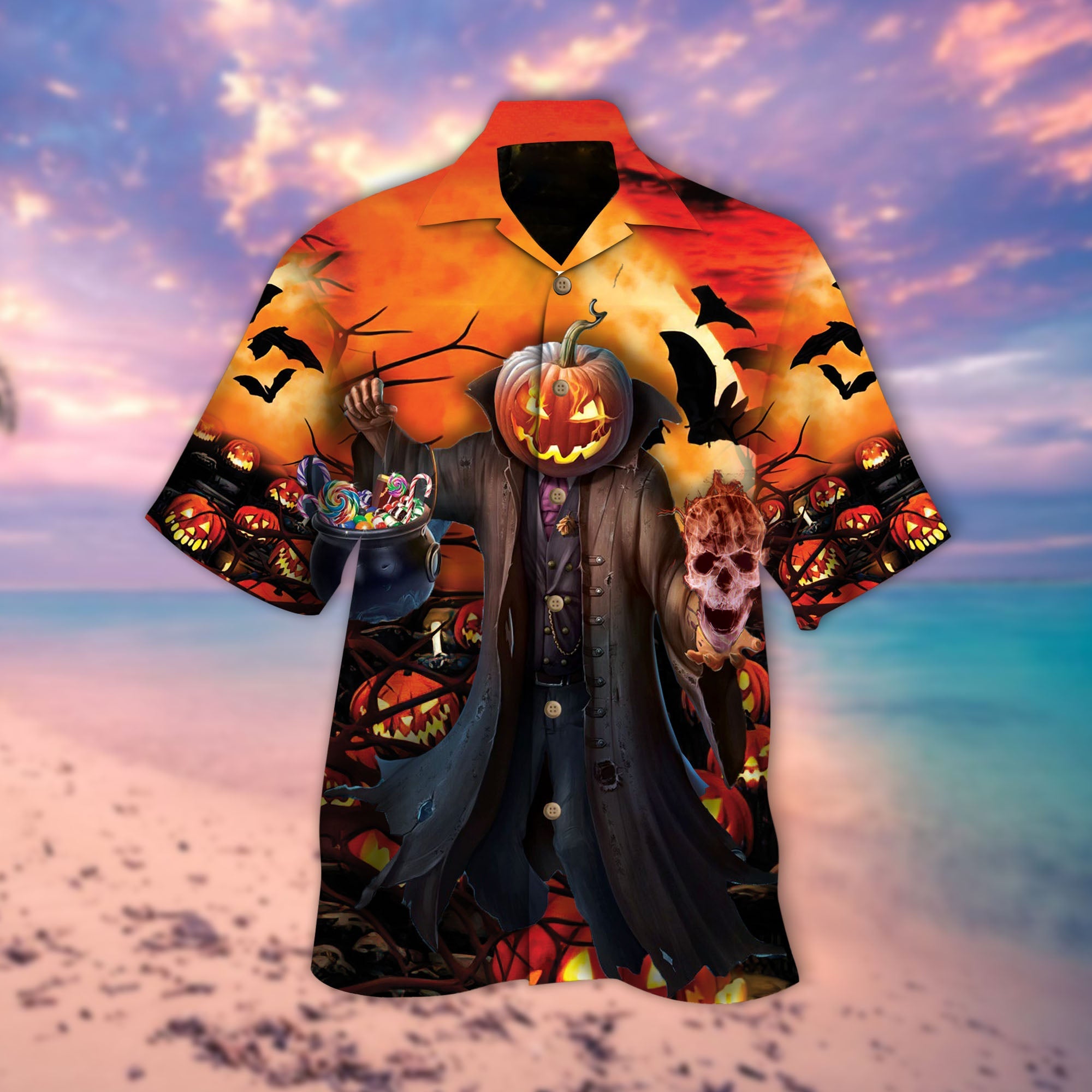 Pumpkin Sweets Skull Hawaii Lover Hawaii Shirt For Men Women Ha12937