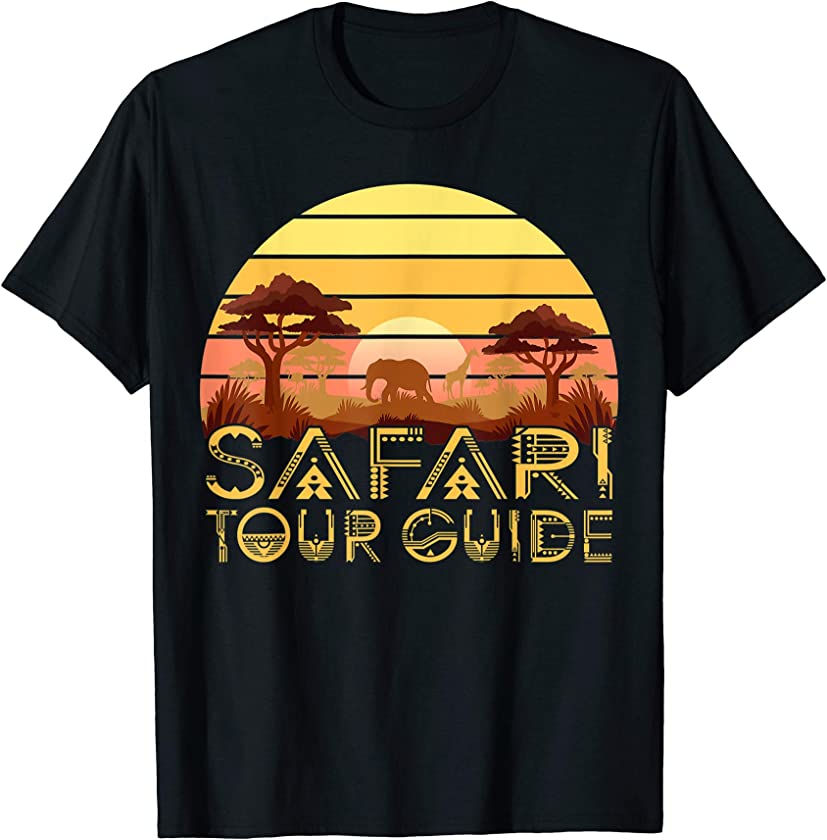 Safari Tour Guide Animal Jungle Costume Africa Vintage T-Shirt