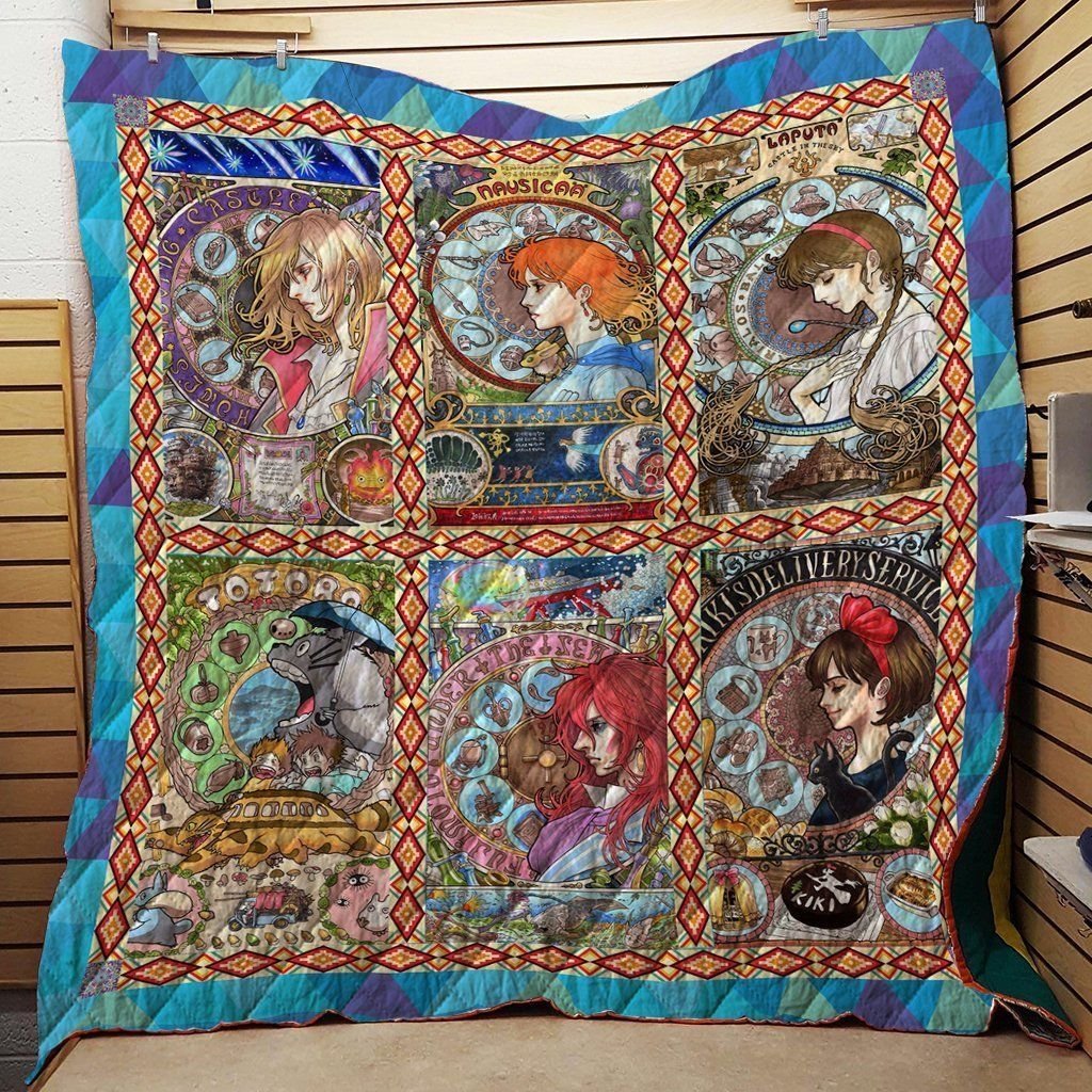 Ghibli Films Art 3D Quilt Blanket HGM31