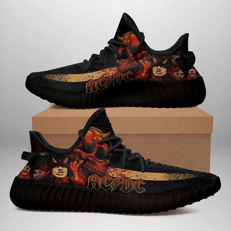 Ac/Dc Yeezy Black/Red 3D Designer Shoes Limited Shoes For Men And Women Beautiful And Quality Custom Shoes 2020