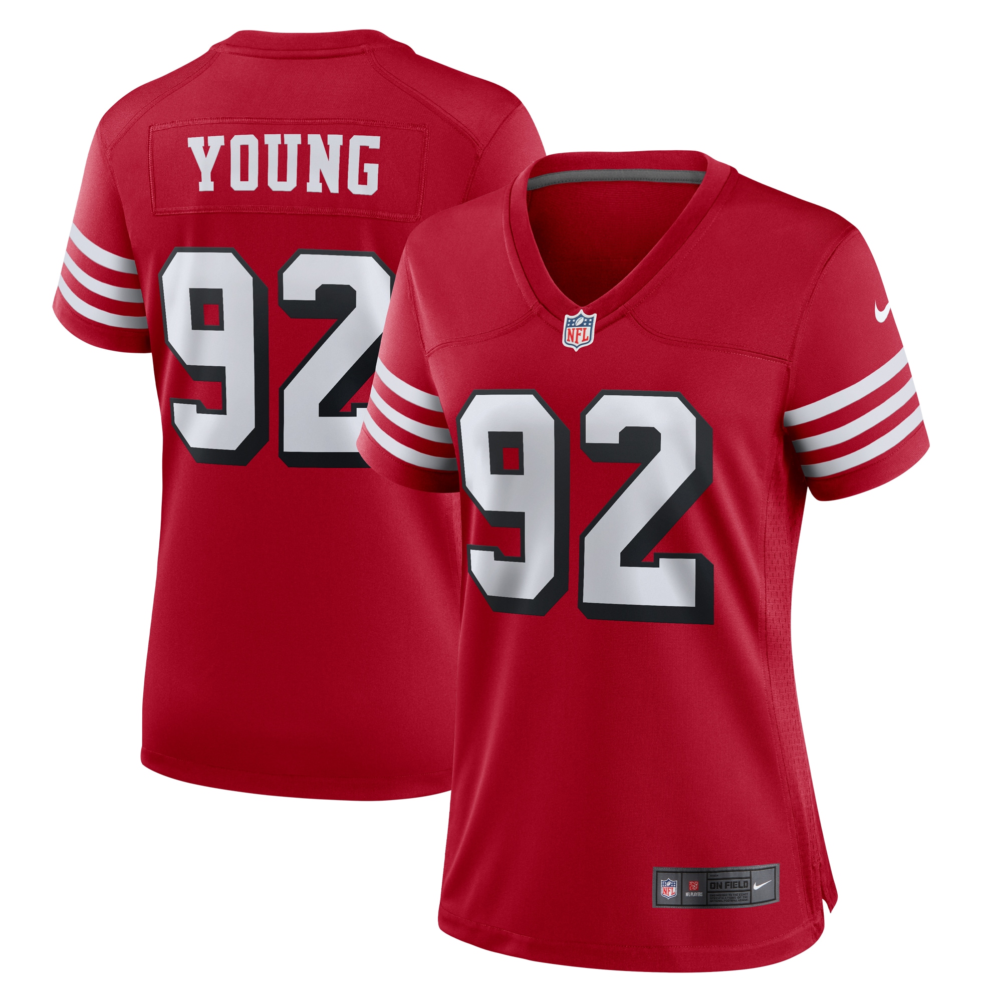 Women’s San Francisco 49ers Chase Young Scarlet Alternate Game Jersey