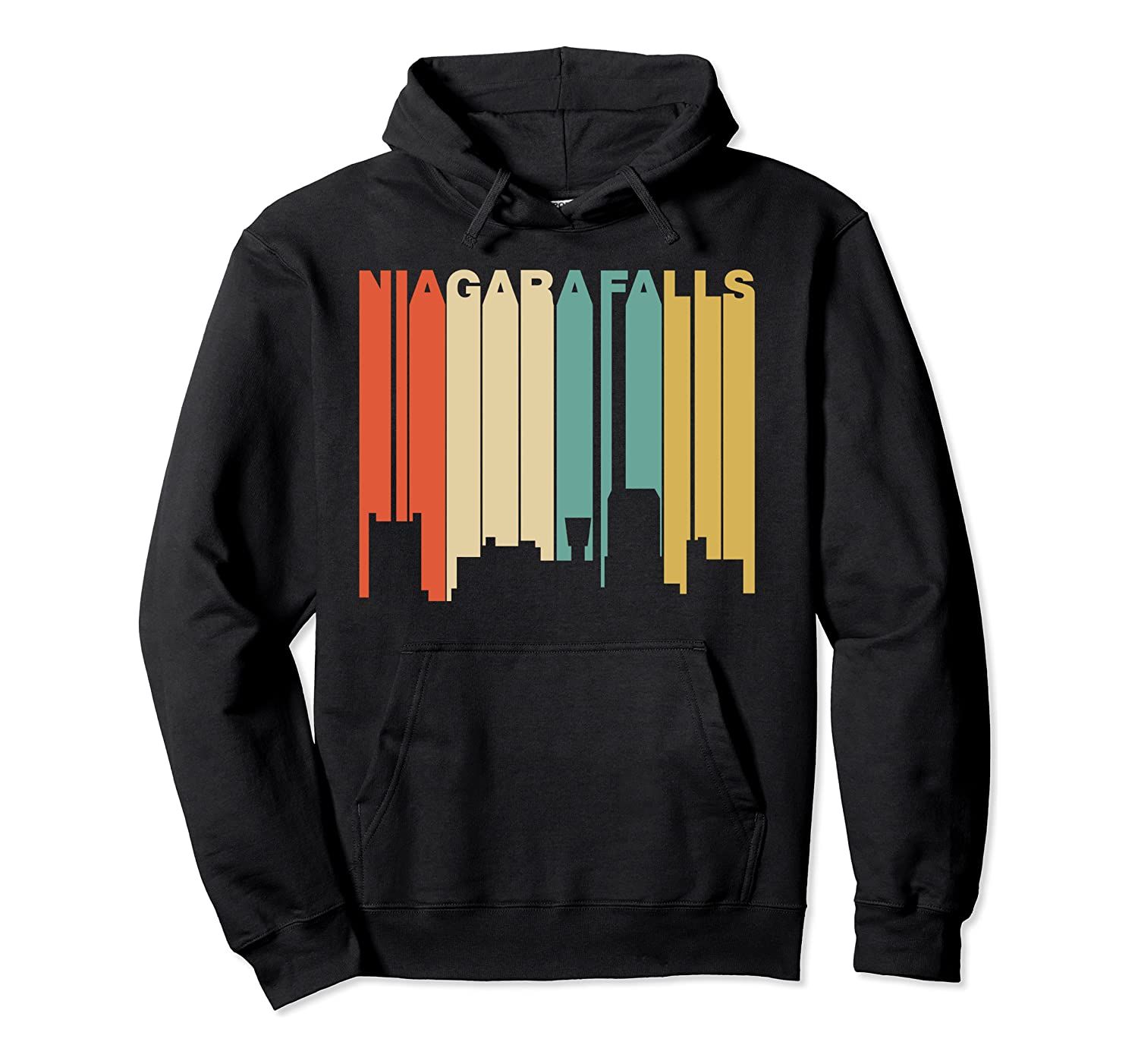 Retro 1970’s Style Niagara Falls New York Skyline Hoodie T-Shirt, Sweatshirt, Tank Top
