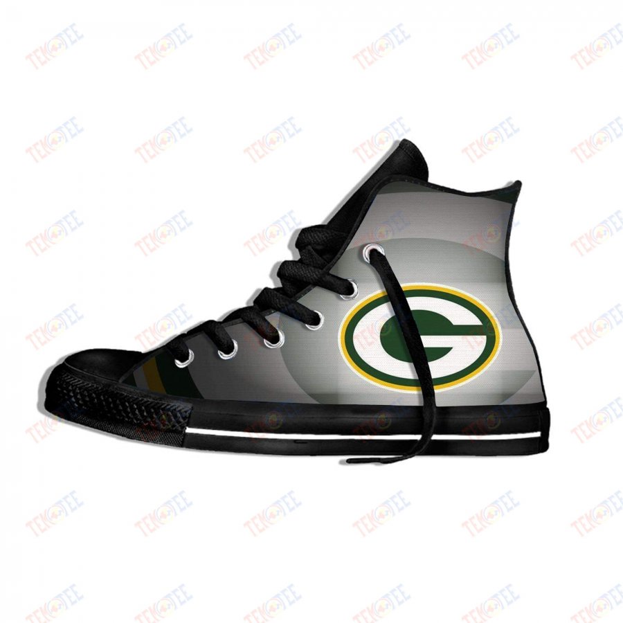 Mens Womens Green Bay Packers High Top Canvas Shoes Packers Sneakers Tennis Shoes 3D Printable Nice And Comfortable TMT748