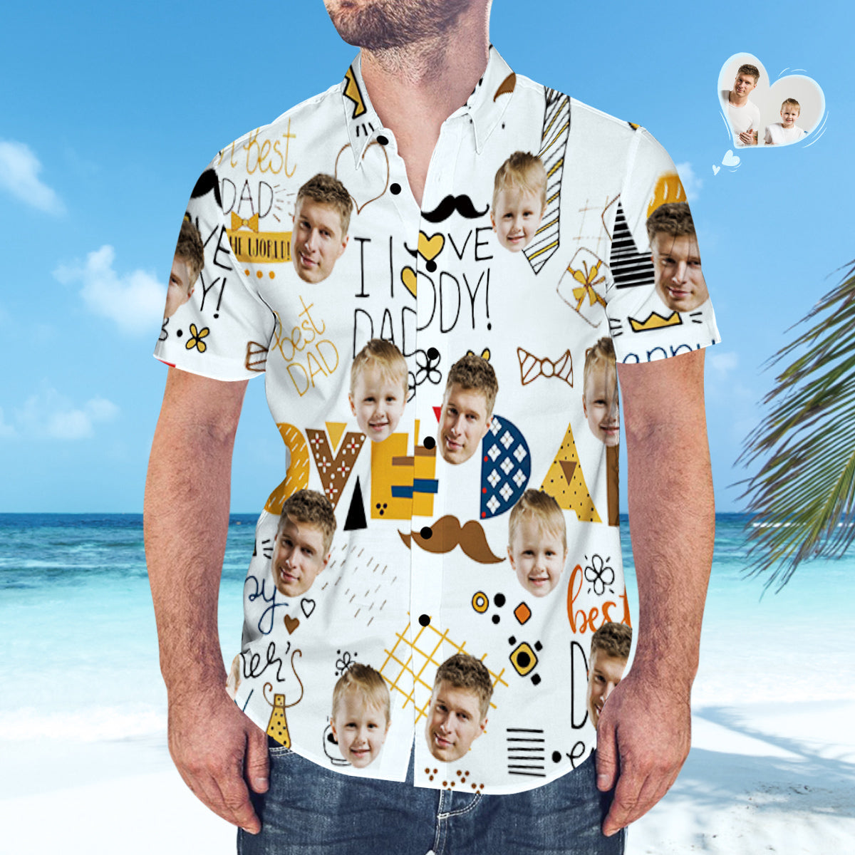 Custom Face Hawaiian Shirt Matching Father'S Day Shirt Father'S Day Gift - Best Dad Summer 2024 Design By Snorider Fashion