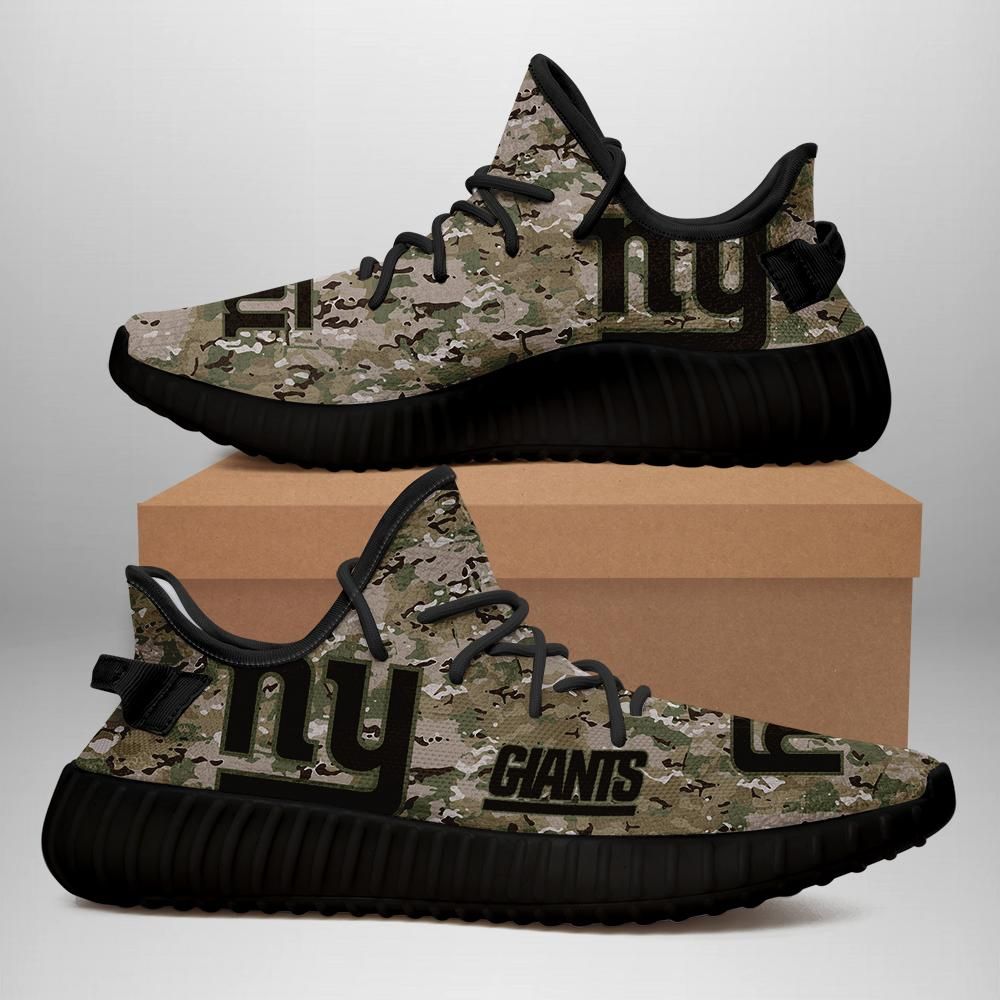 New York Giants U.S. Military Camouflage Unisex Sneaker Football Custom Shoes New York Giants Yeezy Boost 350