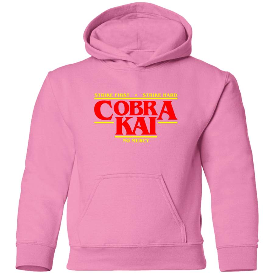 AGR Cobra Kai – Strike First, Hard, No mercy Toddler Pullover Hoodie