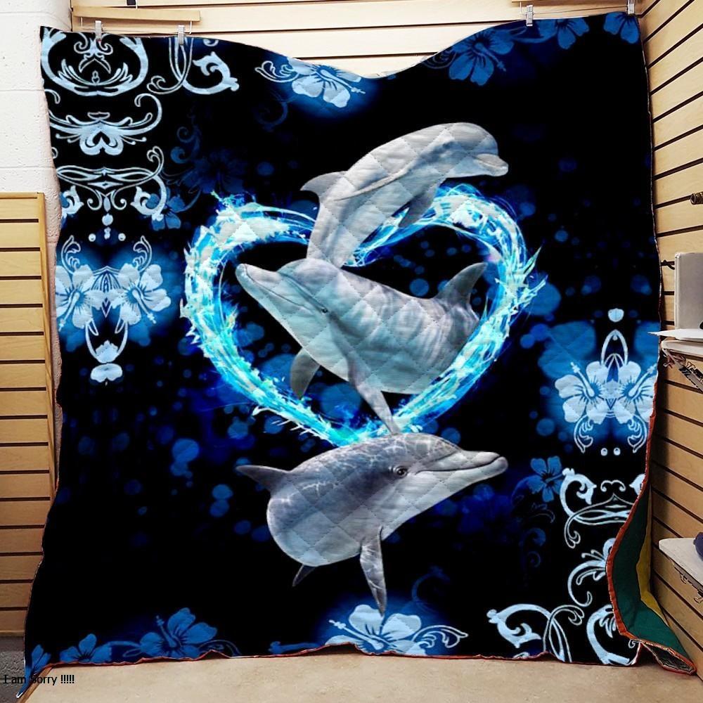 Beautiful Dolphins Lover Quilt