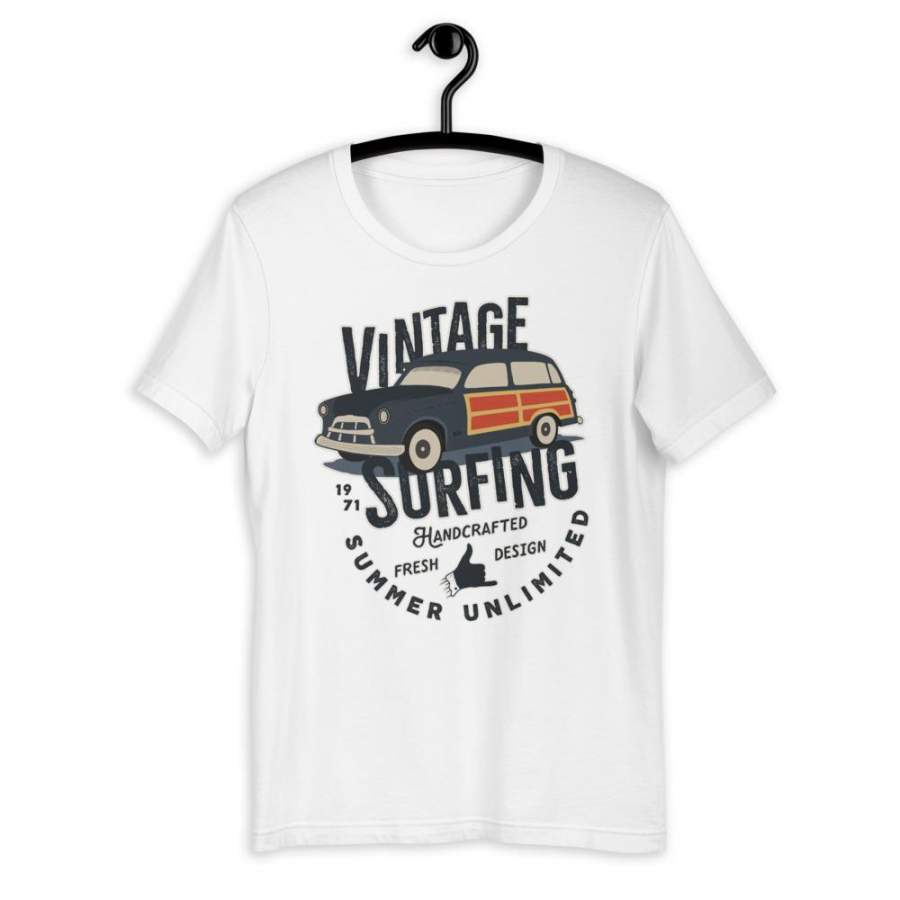 Vintage Surfing, Summer Unlimited Short-Sleeve Unisex T-Shirt