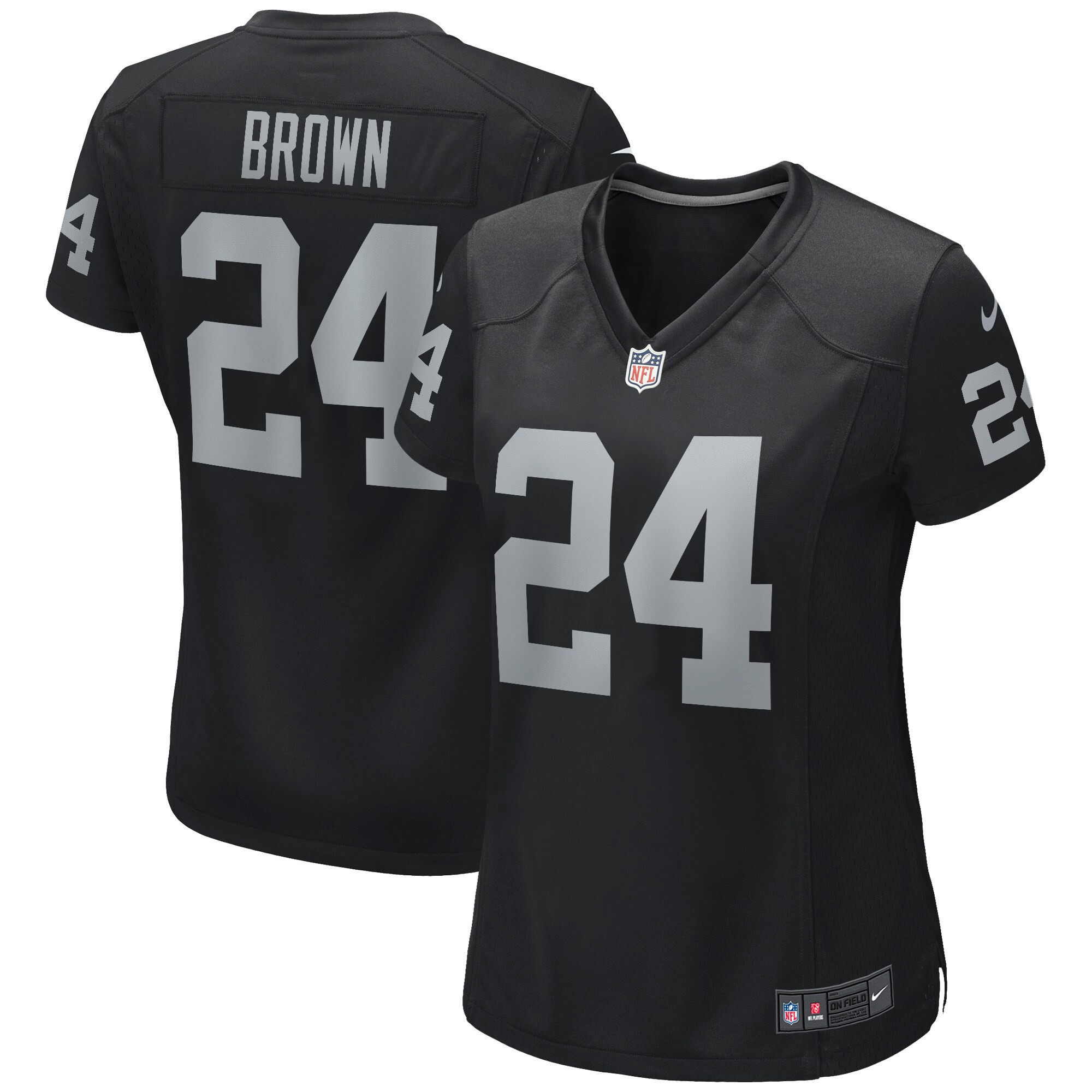 Willie Brown Las Vegas Raiders Womens Game Retired Player Jersey – Black NFL