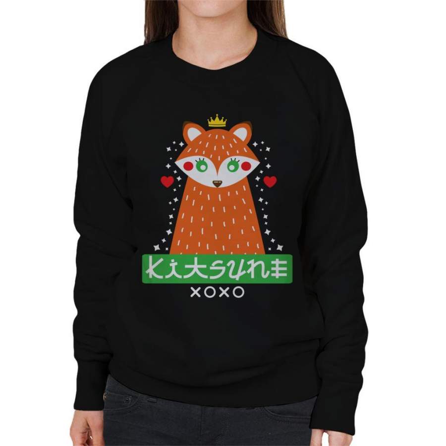 Cute Fox Kitsune Women’s Sweatshirt