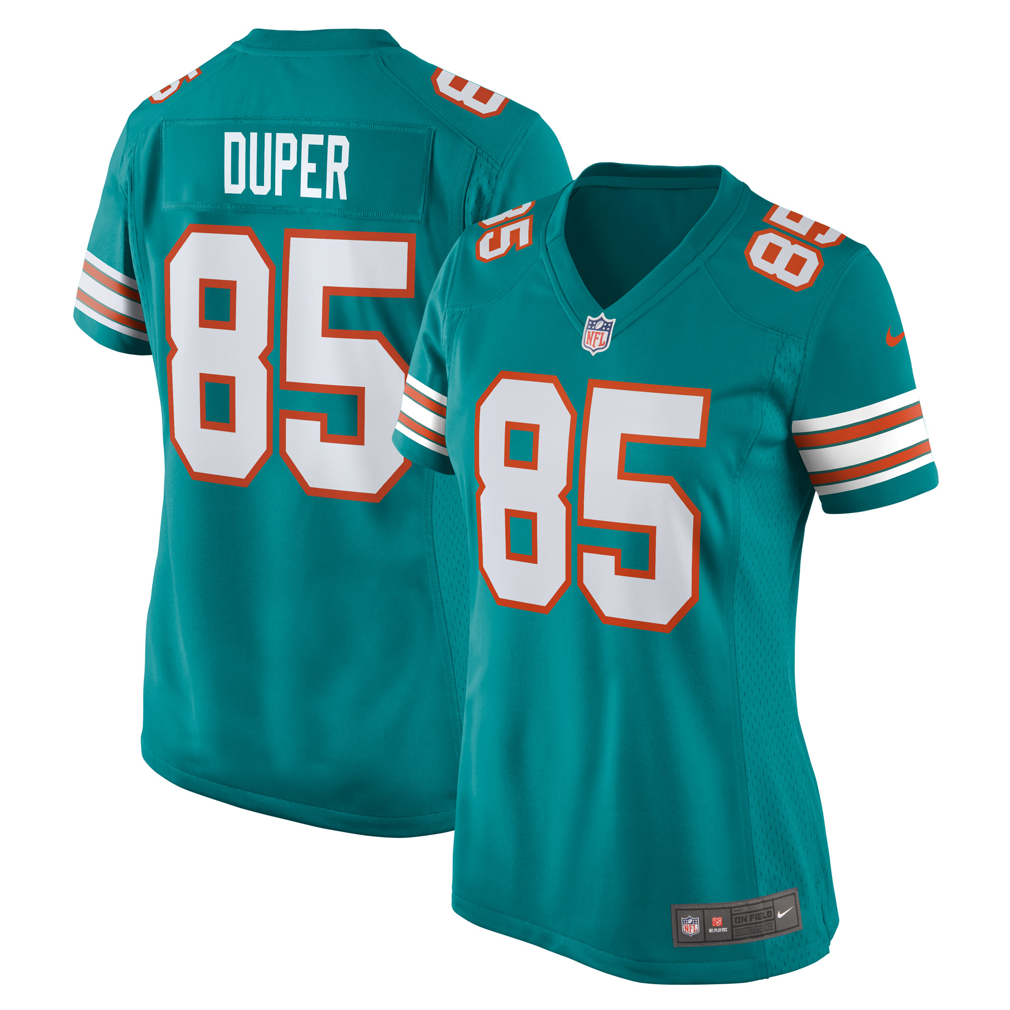 Women’s Miami Dolphins Mark Duper Aqua Retired Player Jersey