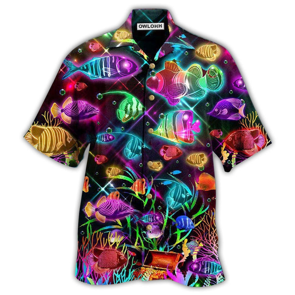 Fish Even Small Are Neon Style Hawaii Shirt Ha29614