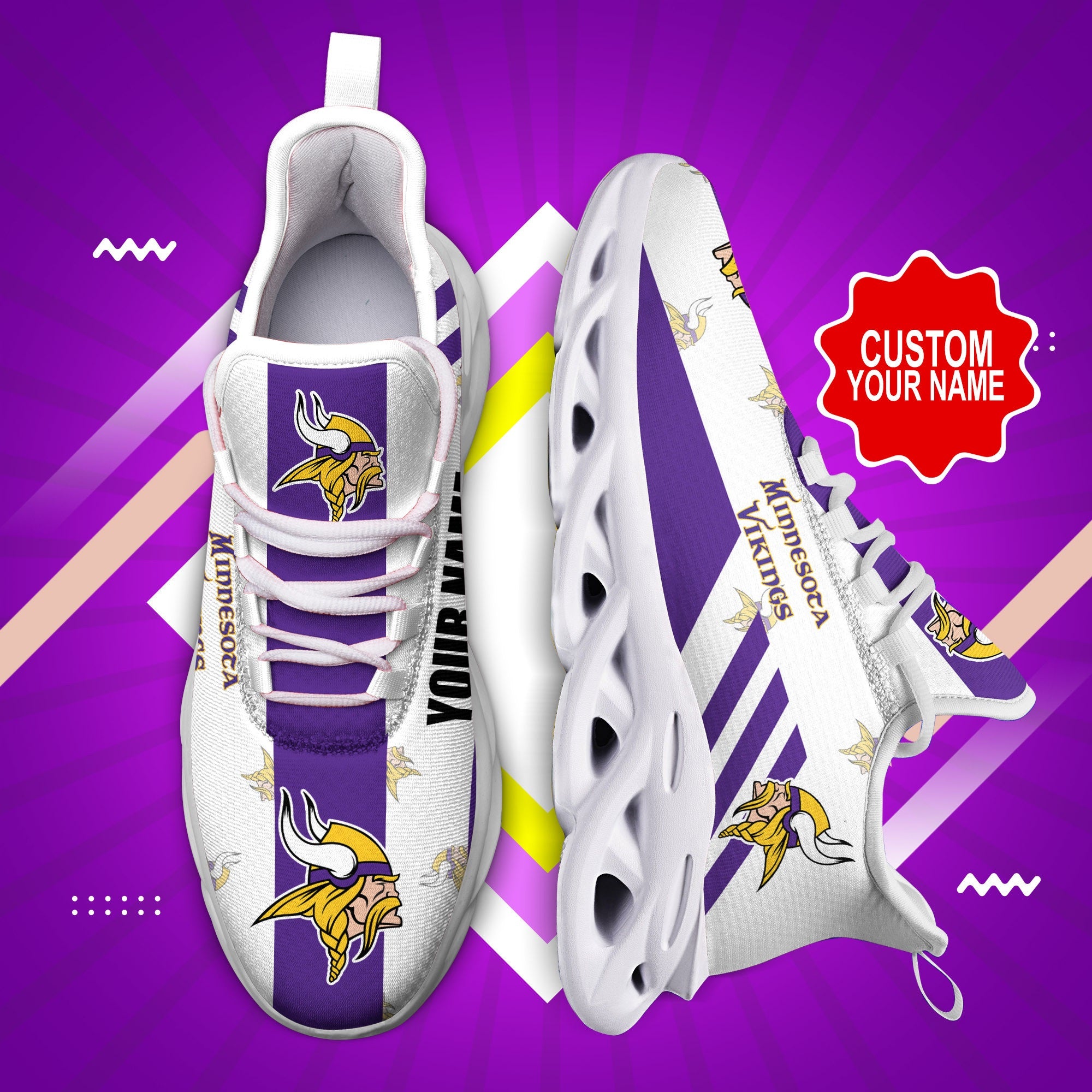 Minnesota Vikings Cool Air Max Running Shoes