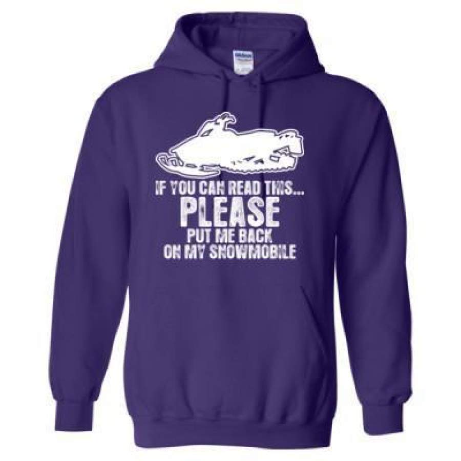 AGR Please Put Me Back On My Snowmobile – Heavy Blend™ Hooded Sweatshirt