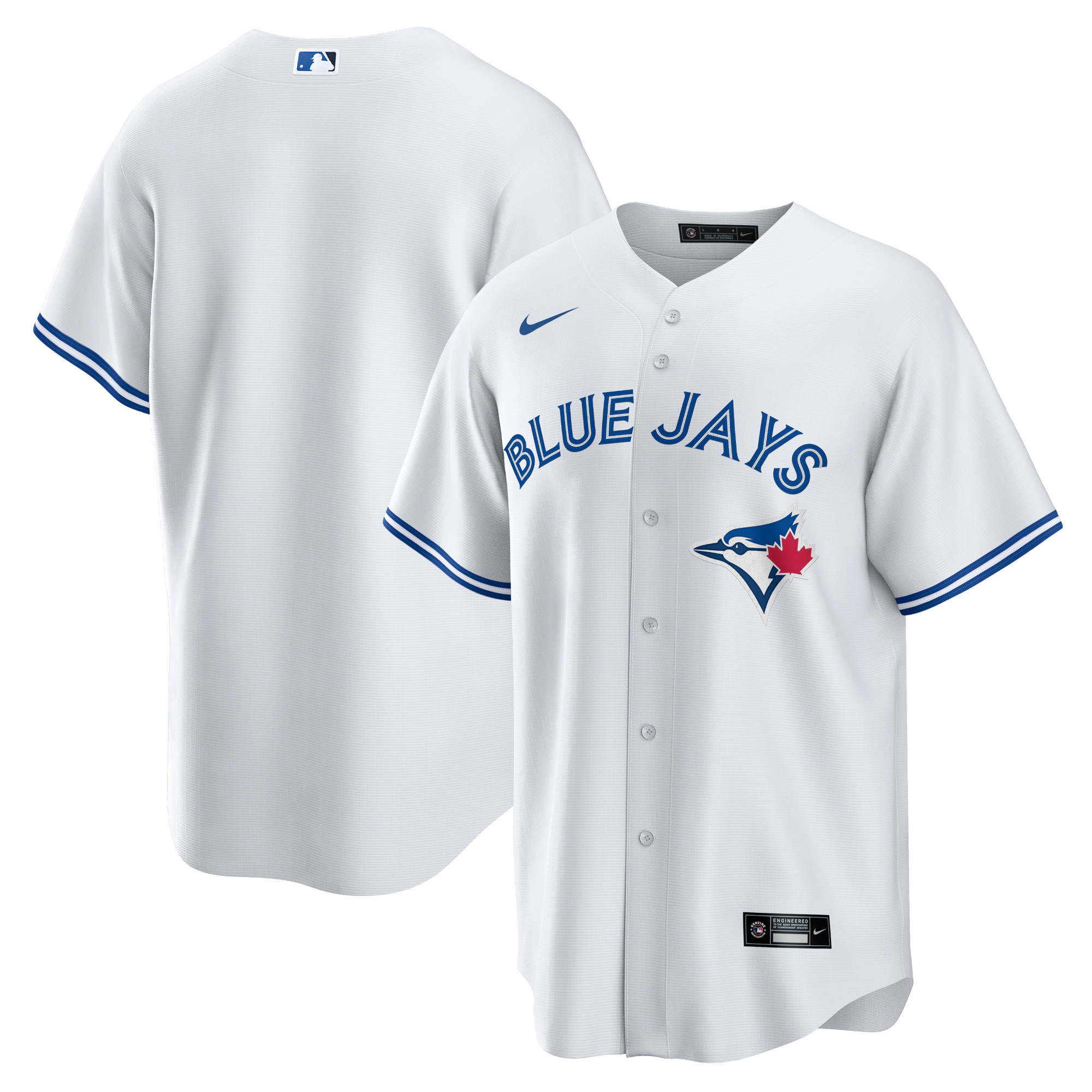 Men’s Toronto Blue Jays White Home Blank Jersey