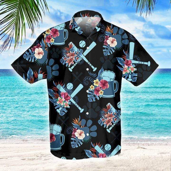 Cover Your Body With Amazing Baseball And Beer For Life Tropical Hawaii Aloha Shirts Ha35772