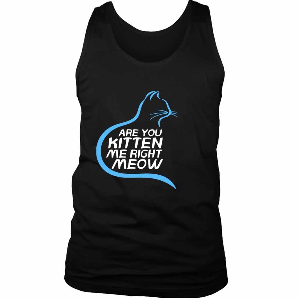 Are You Kitten Me Right Meow Hiden Men’s Tank Top