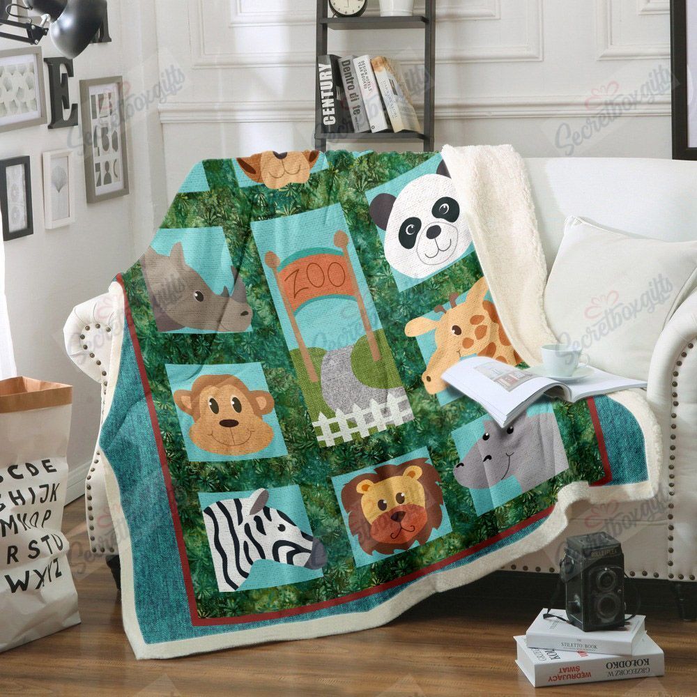 Animal In A Zoo Gs-Kl0909 Fleece Blanket