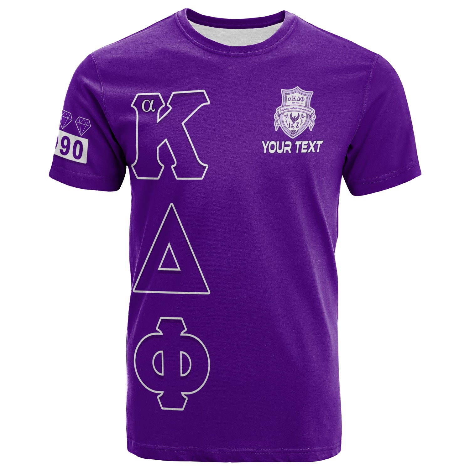 (Custom Personalised) Alpha Kappa Delta Phi T Shirt Akdphi Since 1990 Lt13